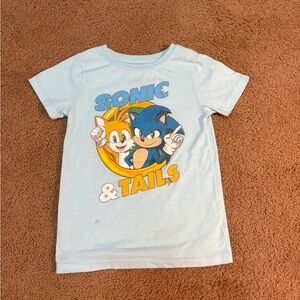 Sonic & Tails Light Blue Kids Graphic Tee